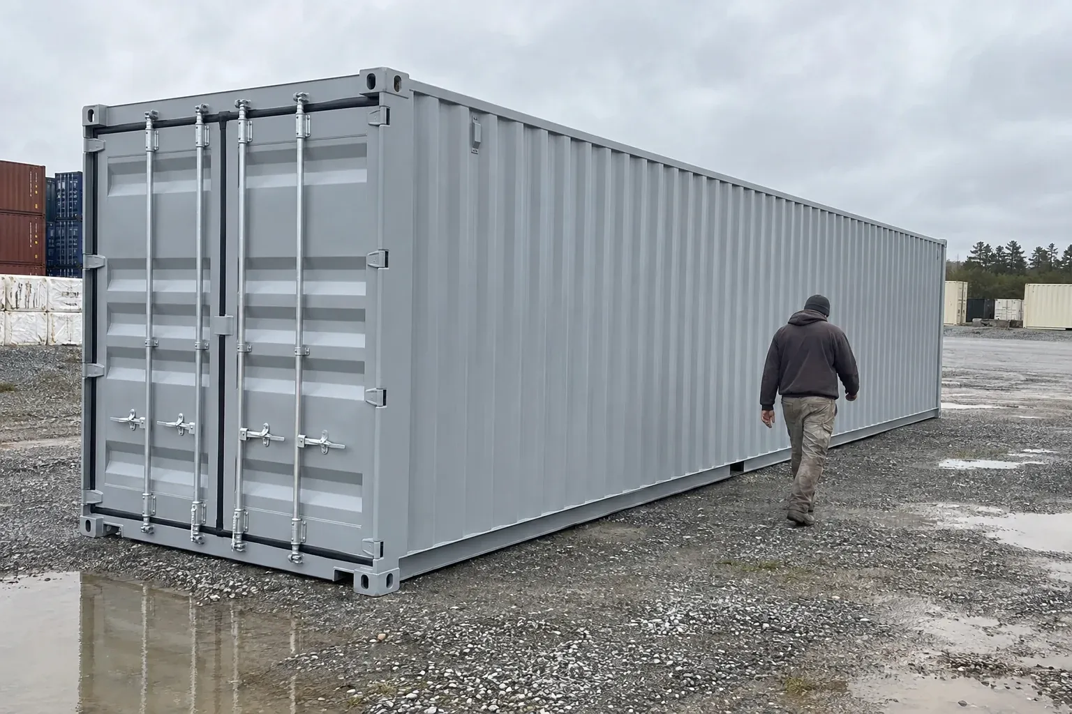 40ft High Cube New One-Trip Shipping Container: example photo