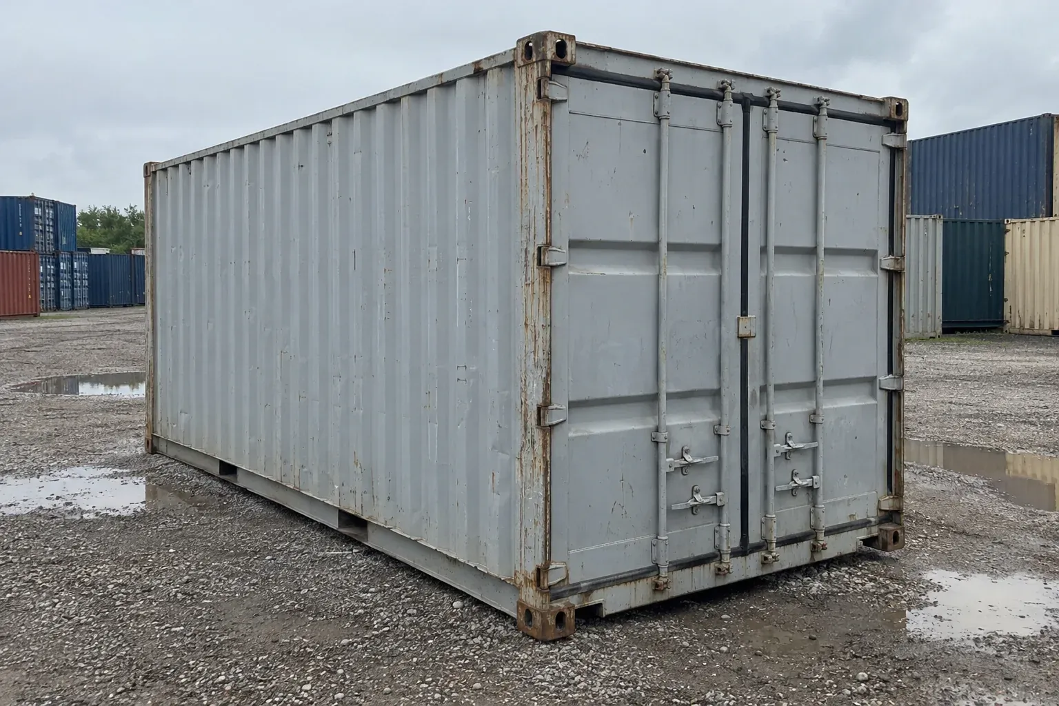 A typical 20ft standard container