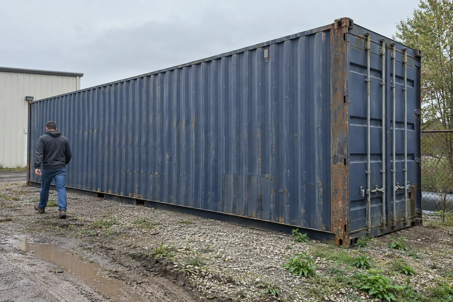 40ft High Cube Used Cargo-Worthy Shipping Container: example photo